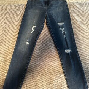 Abercrombie & Fitch High Rise Dark Blue Jeans